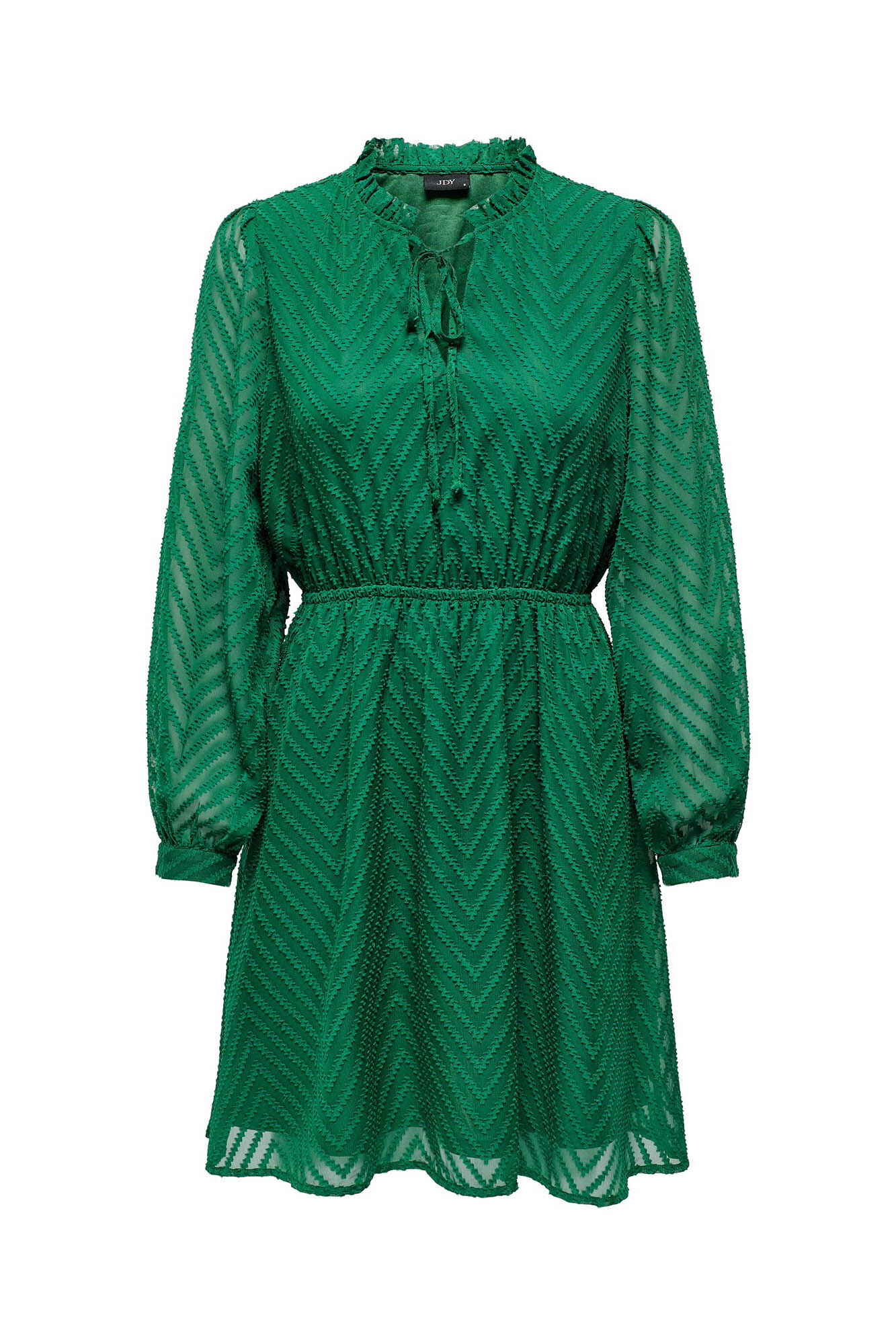 Vestido curto com mangas compridas