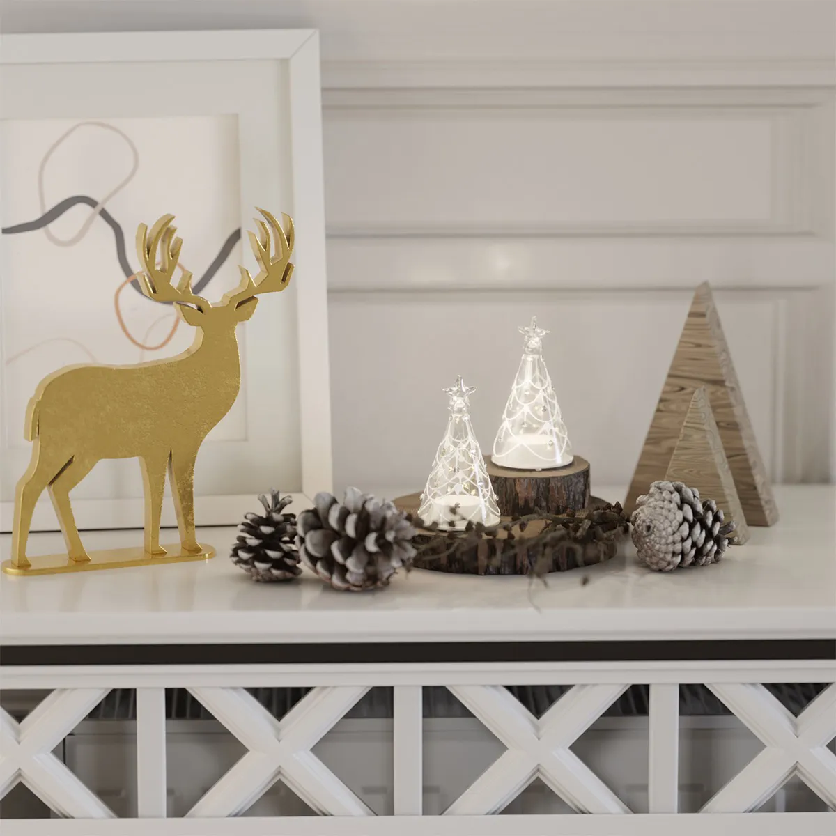 Deluxe Homeart LED Juletræ - 2 stk.
