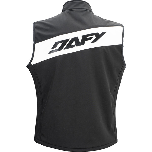 Dafy Moto - Gilet Softshell Noir / Blanc