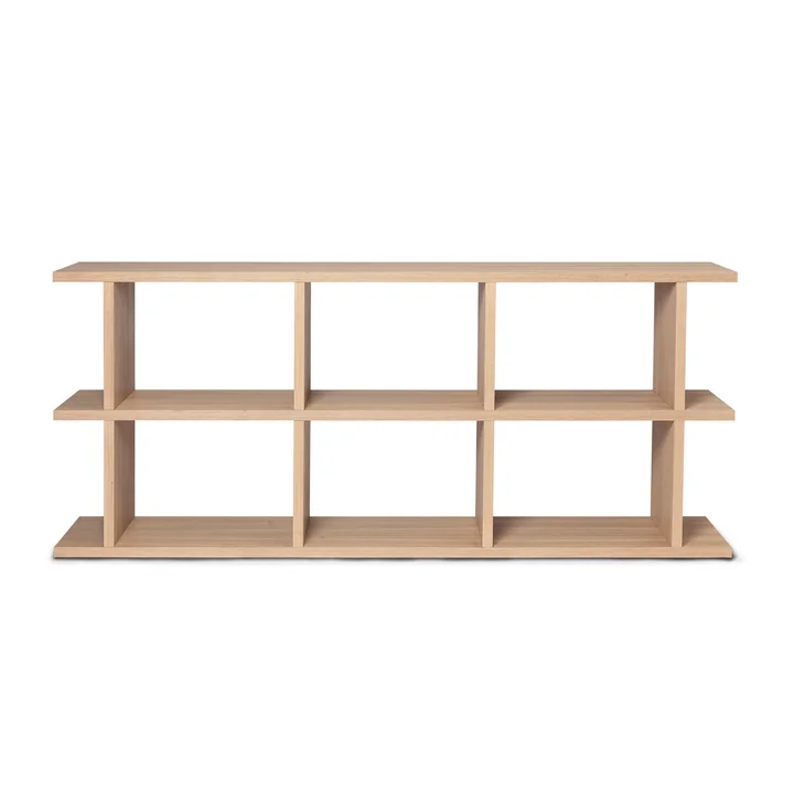 Ferm Living - Kona Bücherregal 3 x 2, 72 x 170 cm, Eiche natur