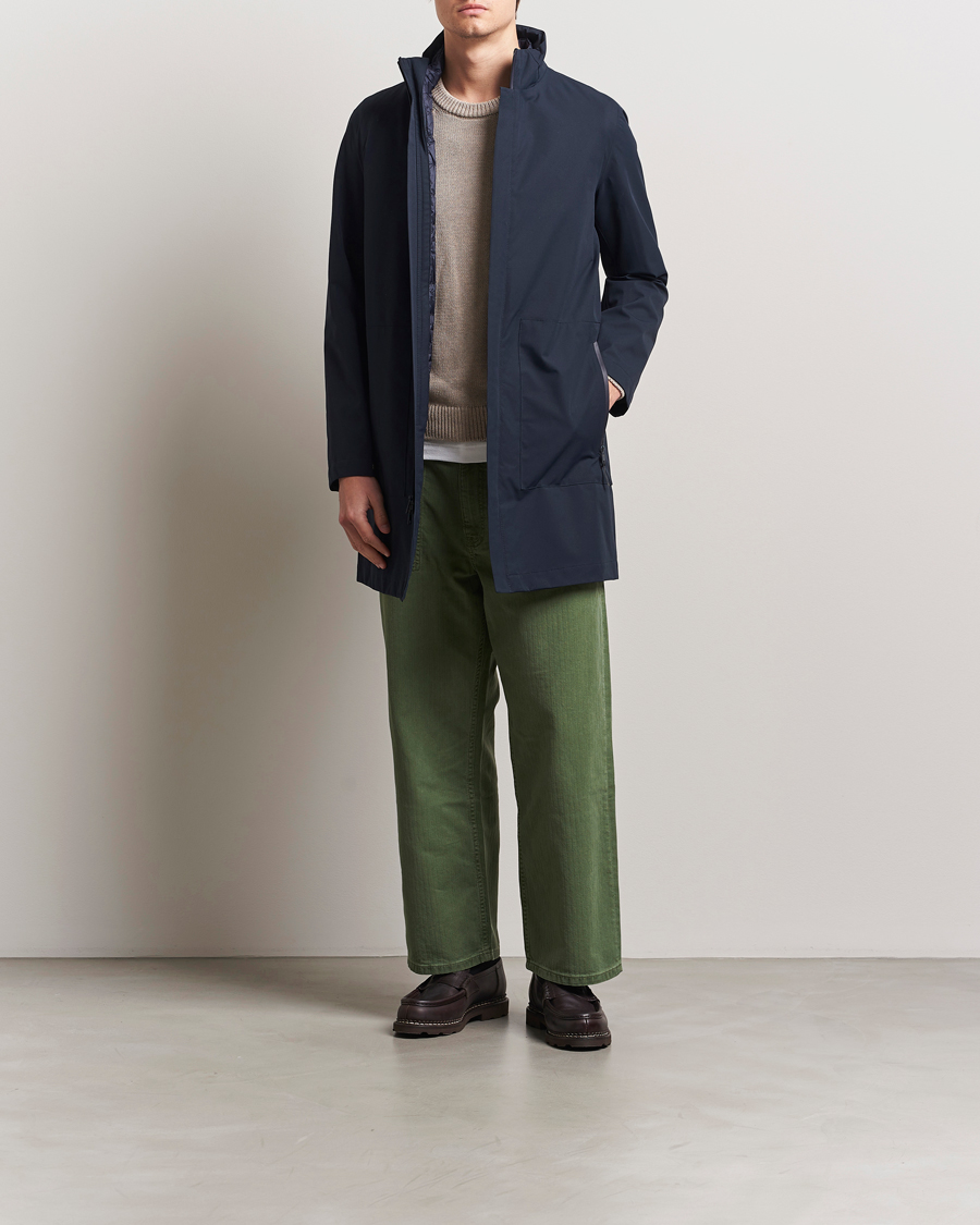 Woolrich Two Layer 2 in 1 Carcoat Melton Blue
