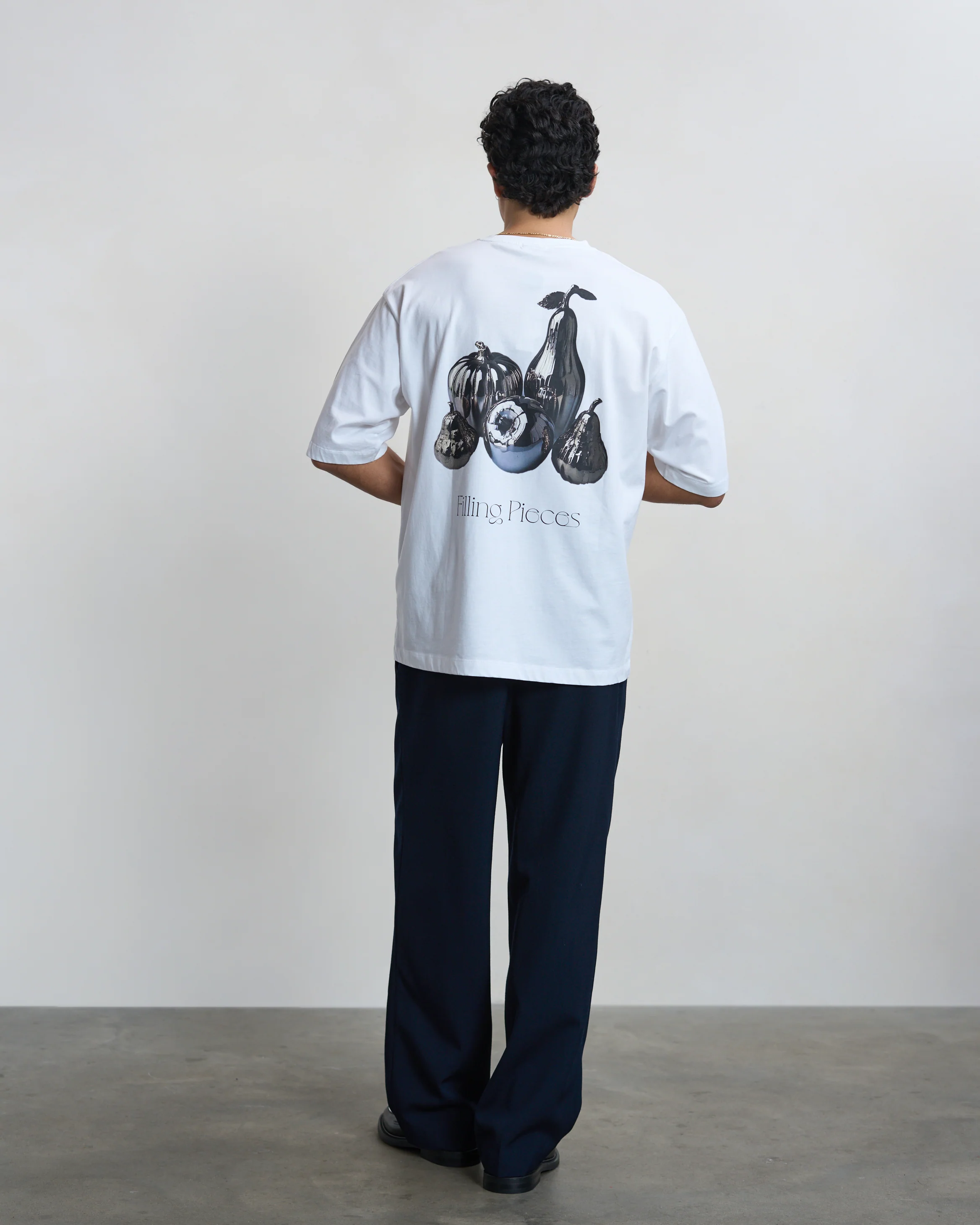 T-shirt Boxy Chrome Fruit White