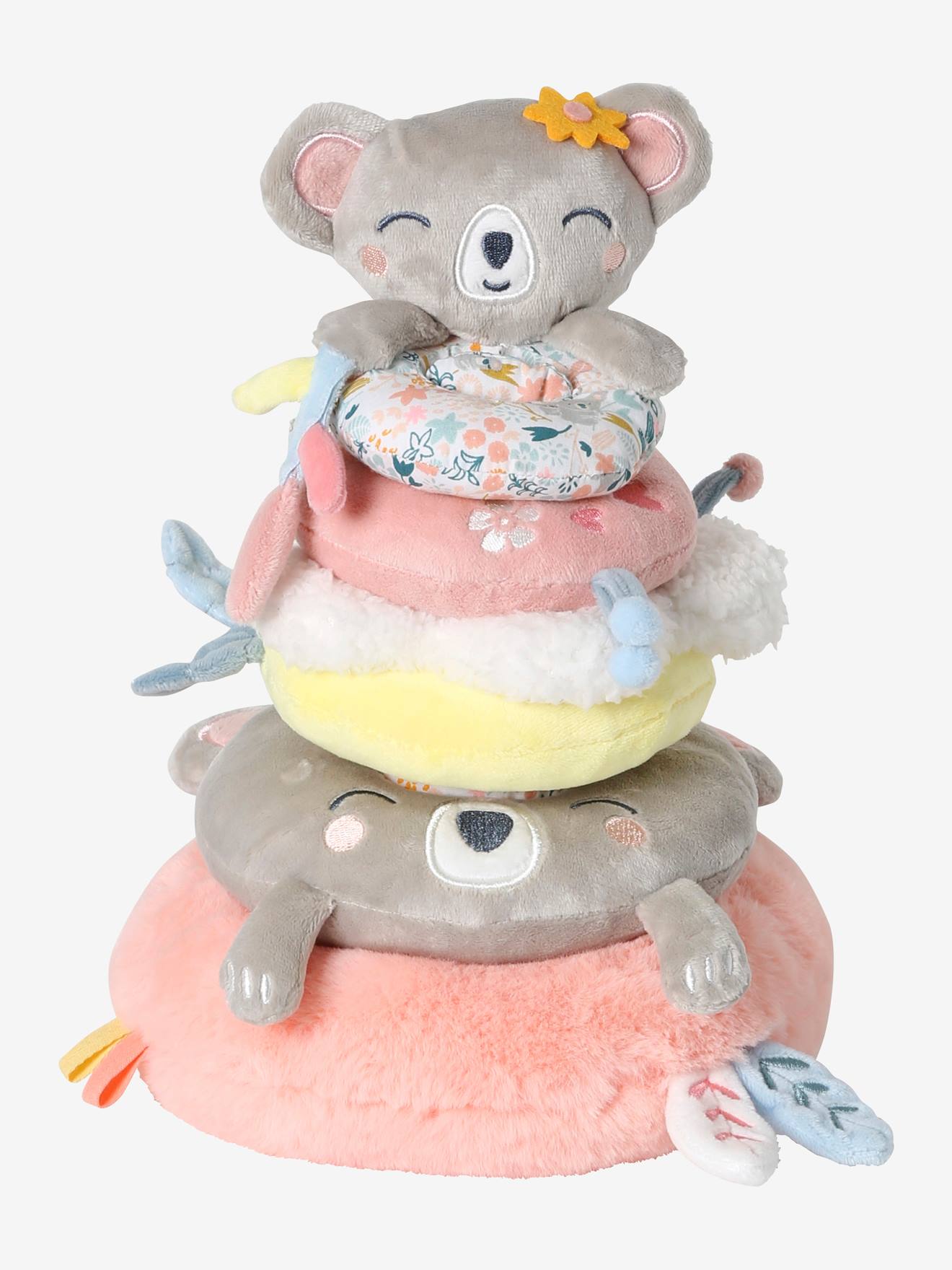 Torre de empilhamento de tecido rosa KOALA