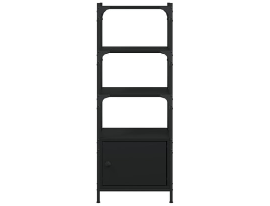 VIDAXL - Bibliothèque à 3 niveaux noir 41x30x109,5 cm bois d'ingénier...