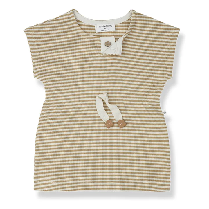 1+ in the family Robe Giulia Jersey Côtelé | Jaune moutarde