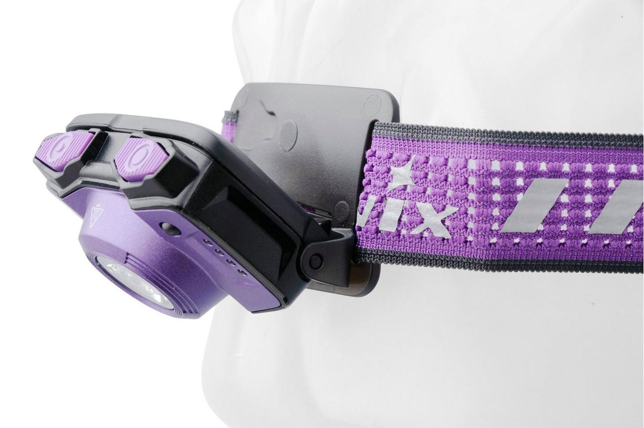 Fenix HL12R-P V2.0 oplaadbare hoofdlamp, 500 lumen, paars