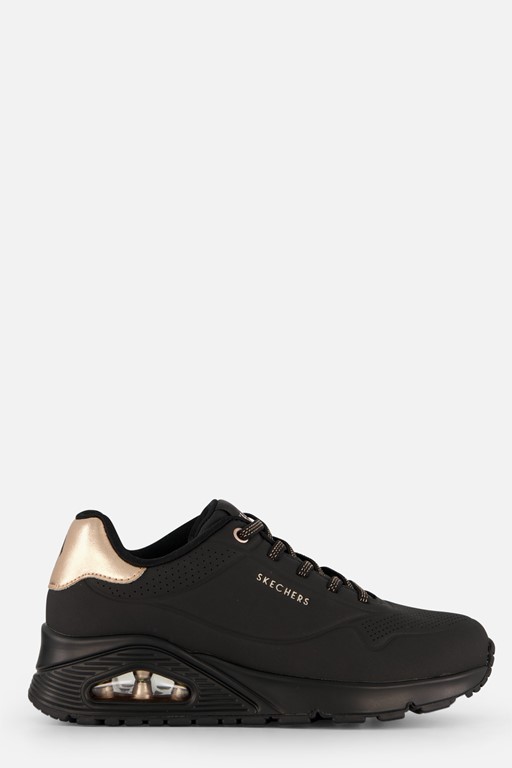 Skechers Uno Shimmer Away Sneakers zwart