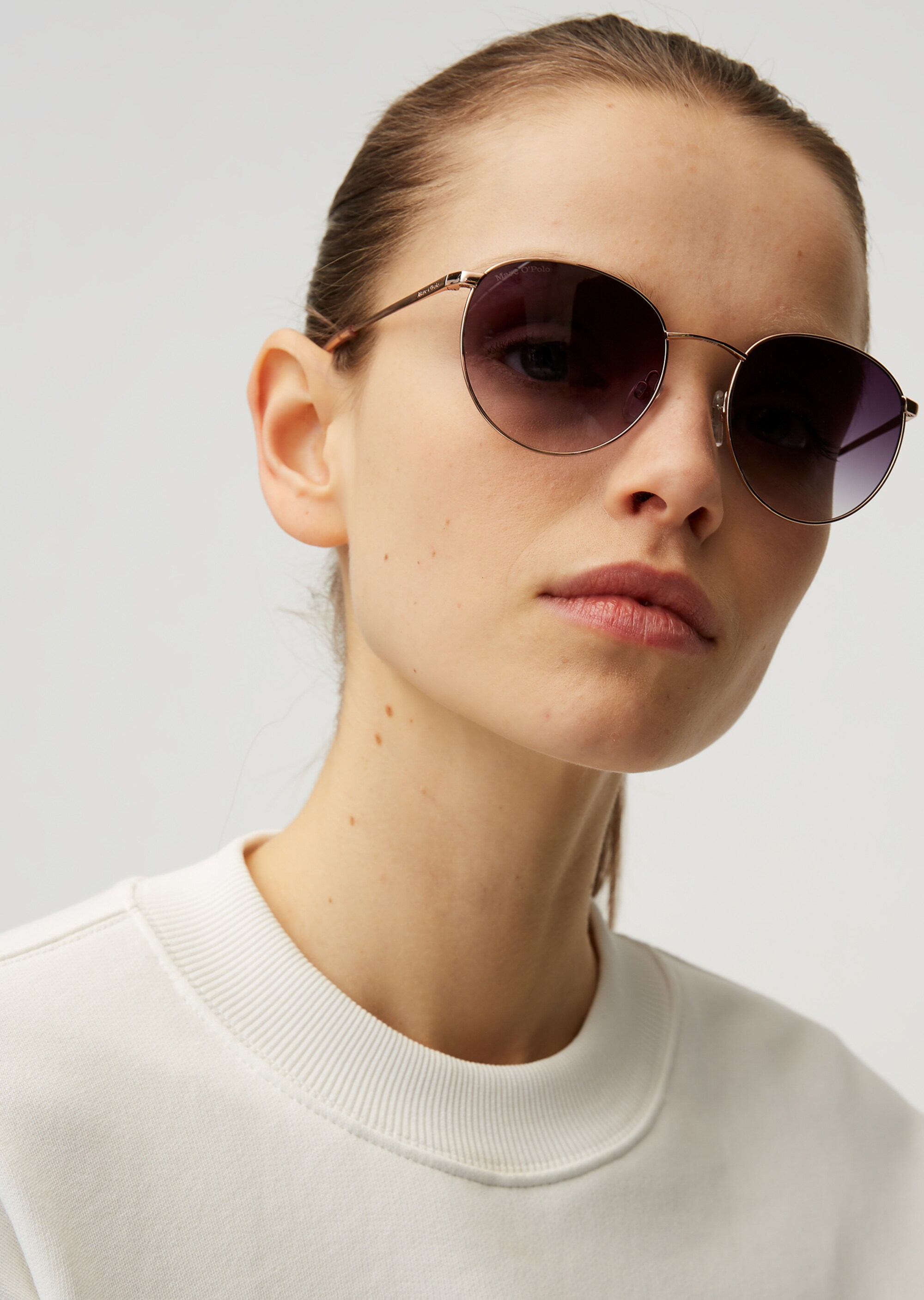 Unisex-Sonnenbrille mit Metallrahmen