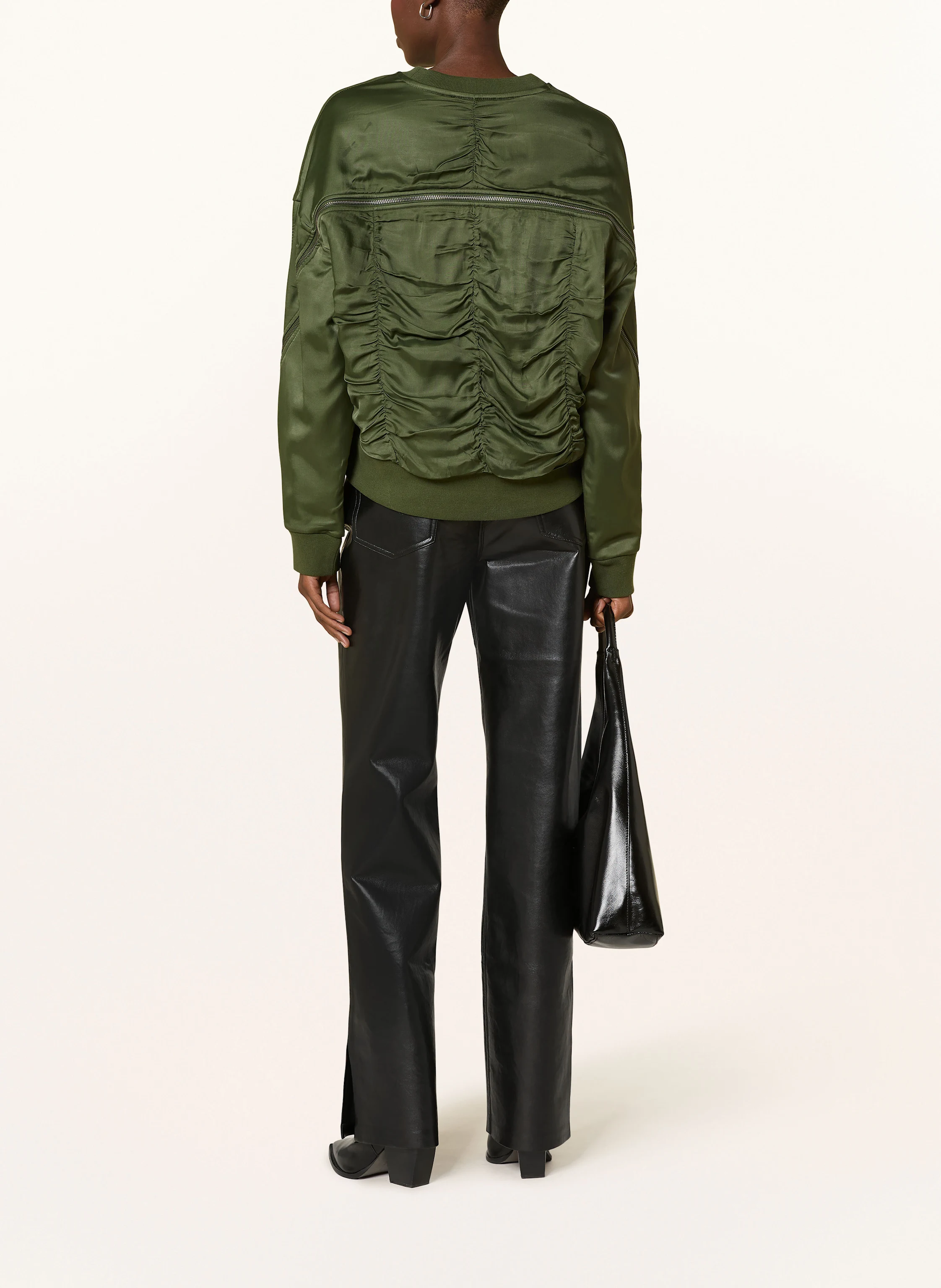 ALLSAINTS Sweatshirt PEGGY im Materialmix