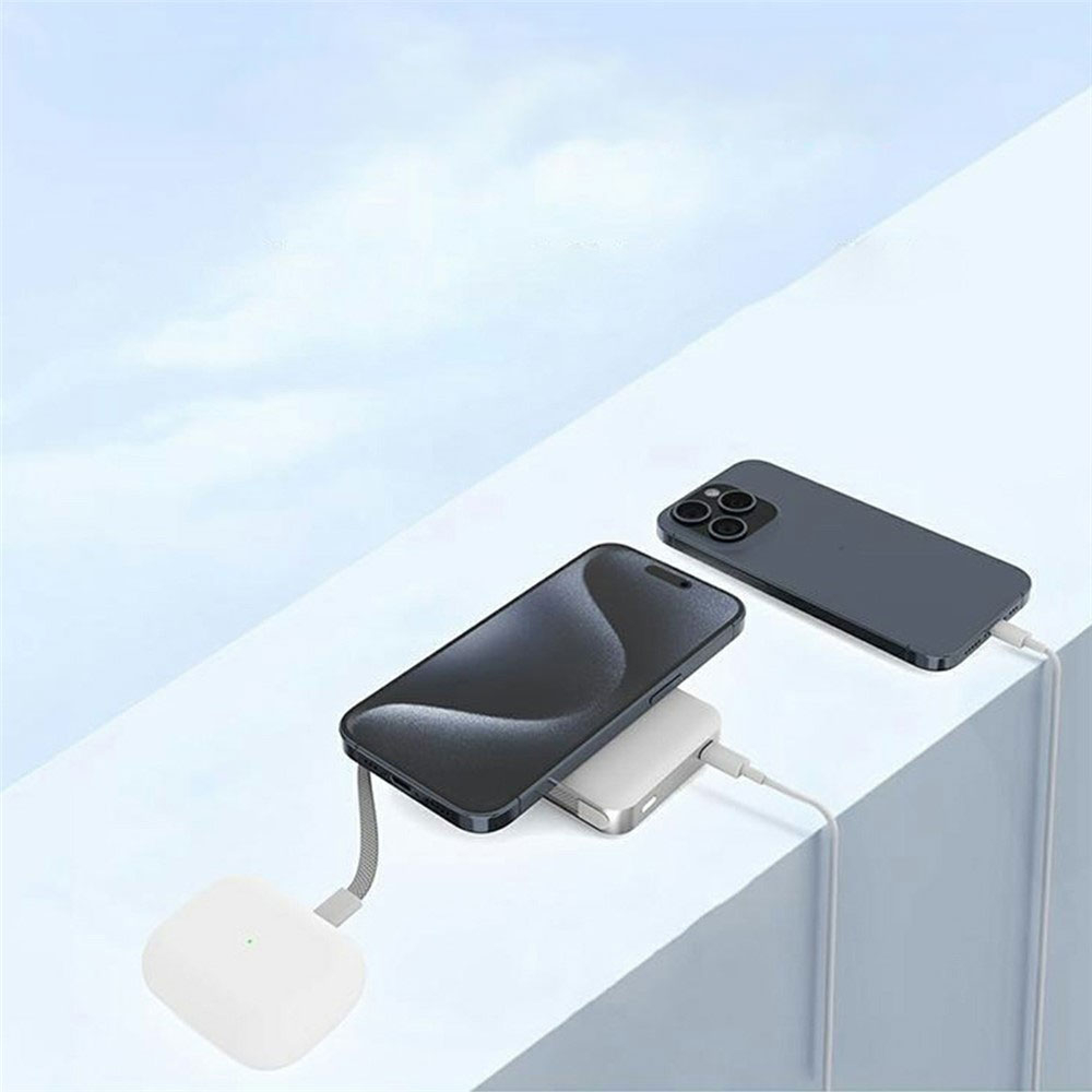 (35W) 10000mAh Magnetische Qi2 MagSafe Powerbank USB C Ladegerät mit Kickstand - Weiss