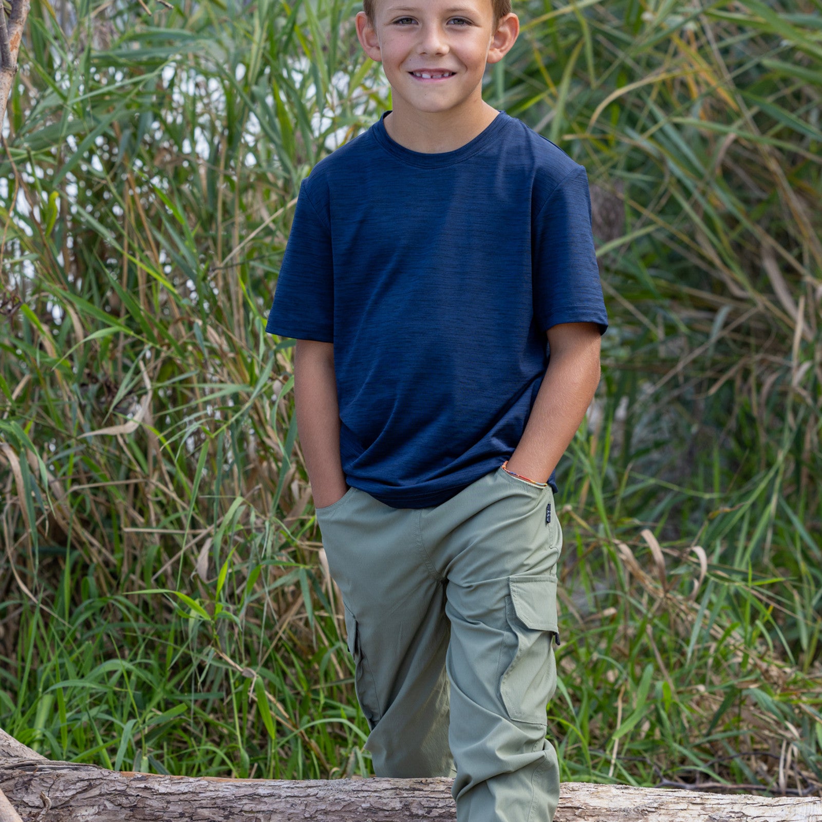 Kinder Cargo Pants deep lichen green