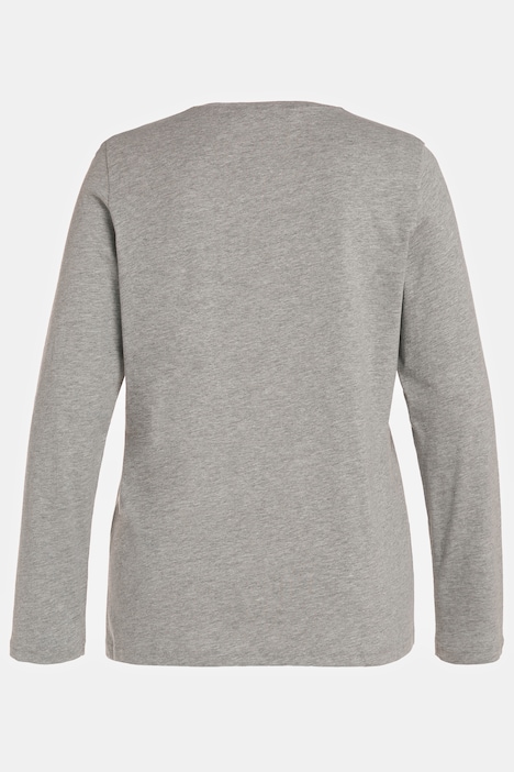 Shirt, Weihnachtseulen, Classic, V-Ausschnitt, Langarm