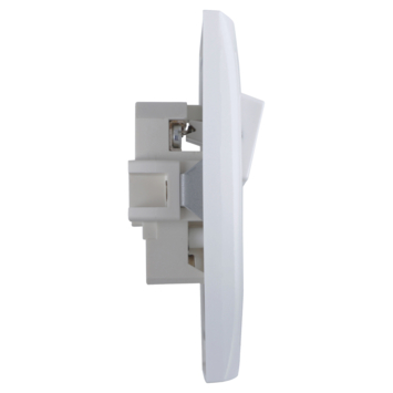 Berker S.1 Stopcontact met Serieschakelaar Wit