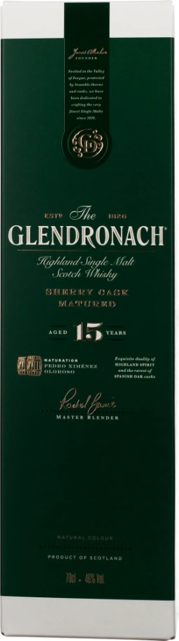 GLENDRONACH 15 YEARS SHERRY CASK 70CL
