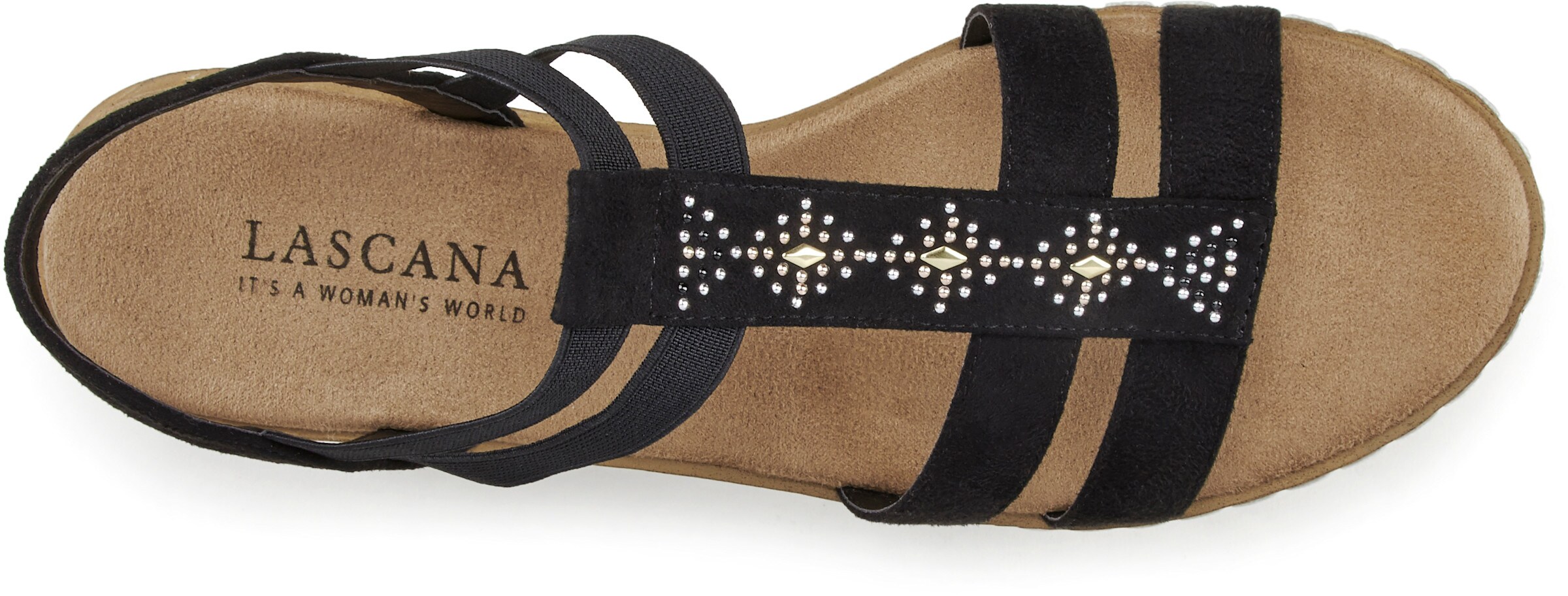 LASCANA Sandalette in schwarz