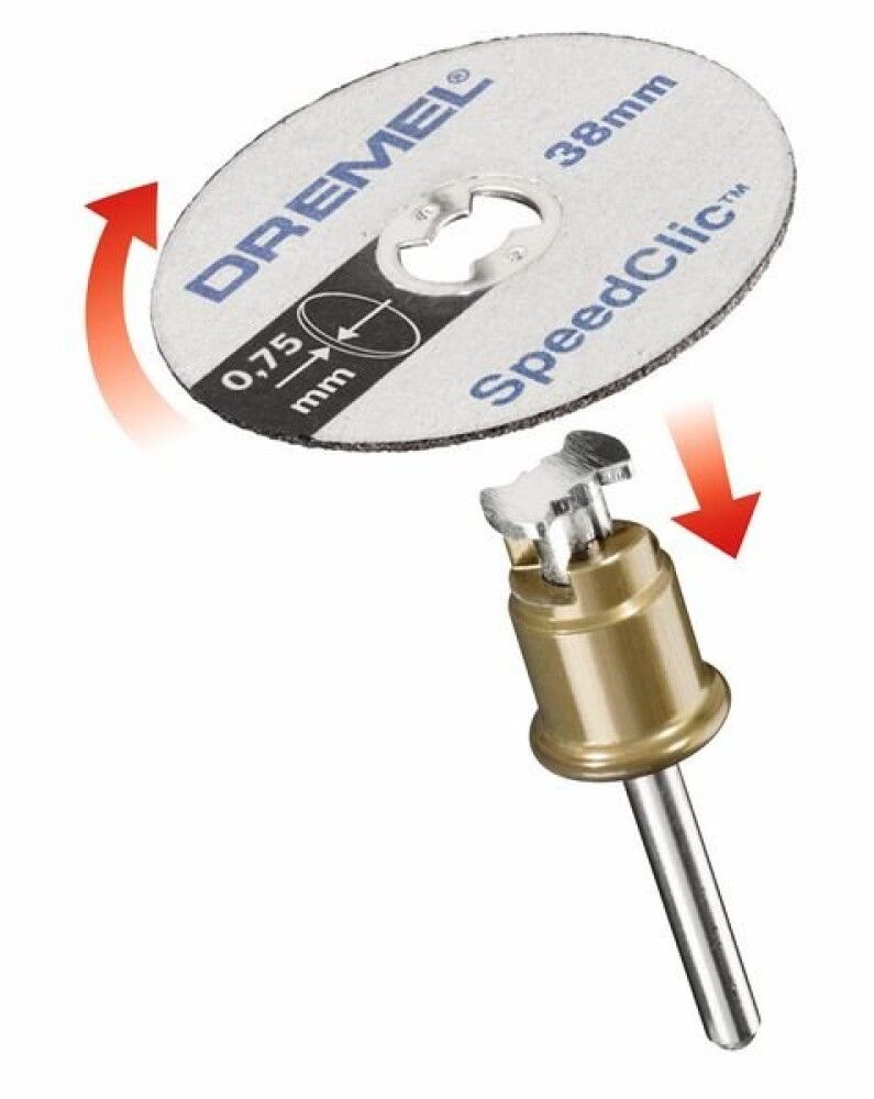 PRESISJONSKUTTESKIVE DREMEL SPEEDCLIC TYNN 38MM 5-PAKK