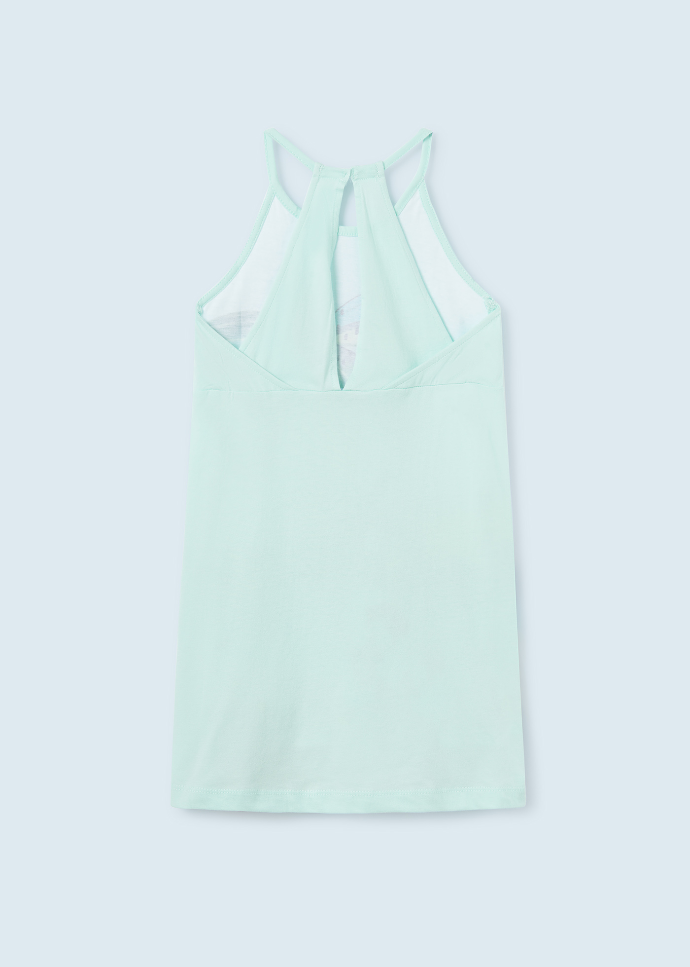 Vestido de algodão estampado para meninas