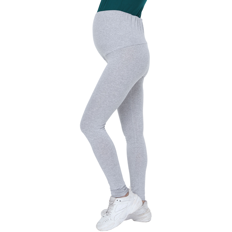 M.M.C. Umstandsleggings Komfortabel Hellgrau