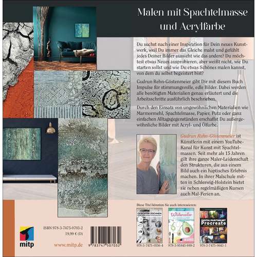 Malen mit Spachtelmasse und Acrylfarbe