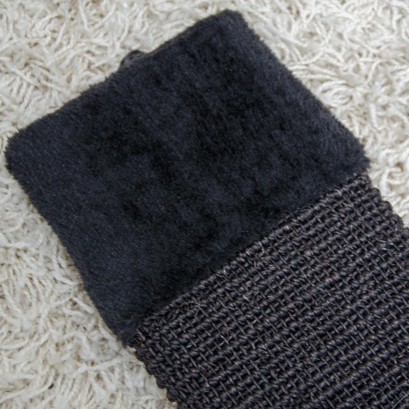 Sisal Kratzbrett Sisalbrett M ca. 55 cm Schwarz