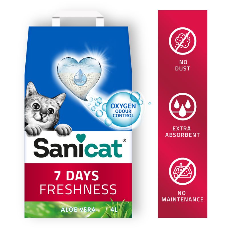 Litière Sanicat 7 Days Aloe Vera