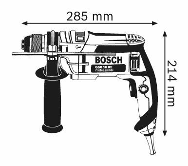 Bosch GSB 16 RE Klopboormachine in Koffer - 060114E500