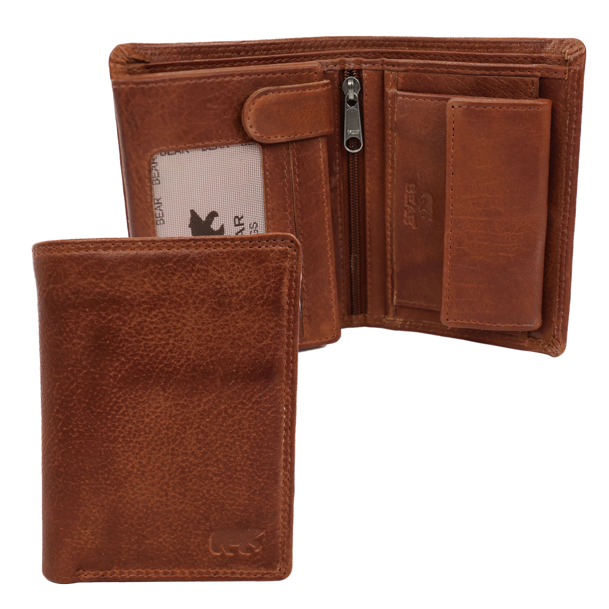Hoge billfold 'Aiden' cognac COGNAC
