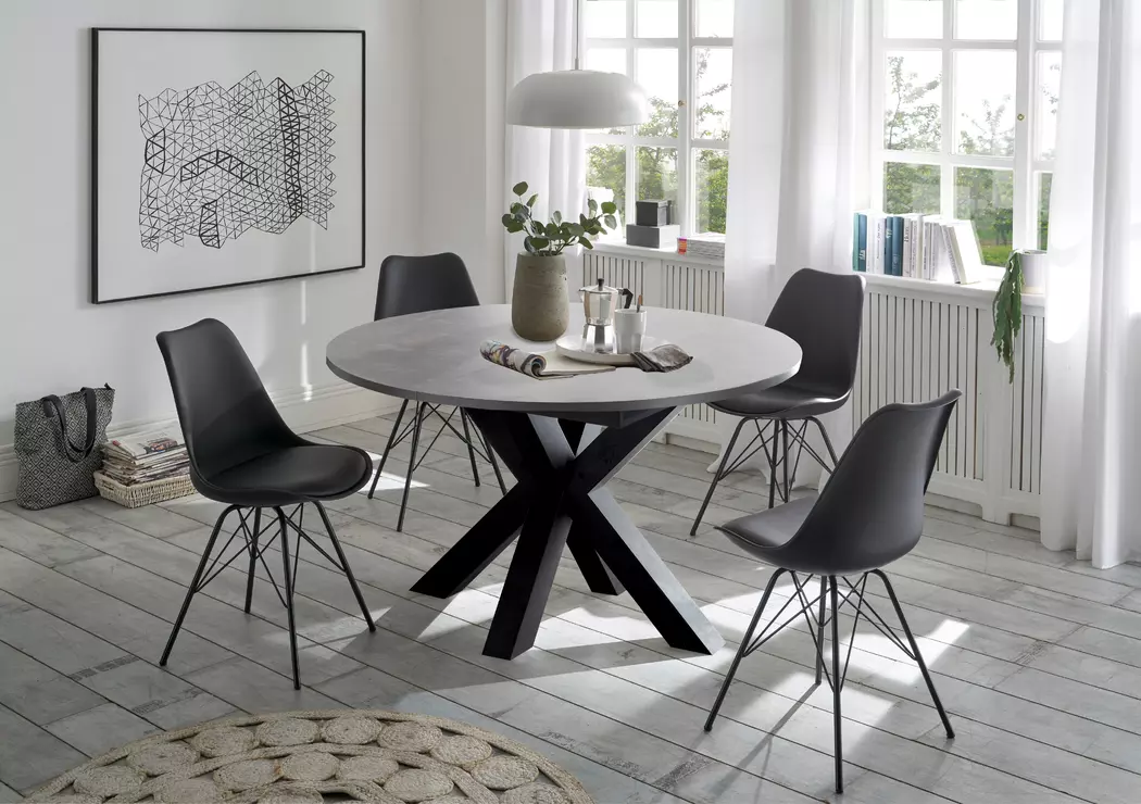 Esstisch mit Auszug Big System Ø 110/150 cm