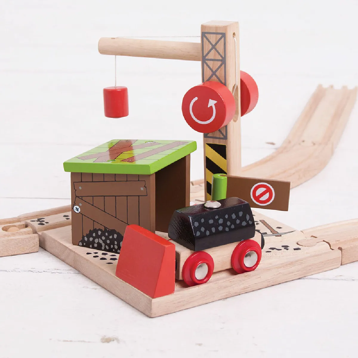 Bigjigs Rail Mine de charbon en bois