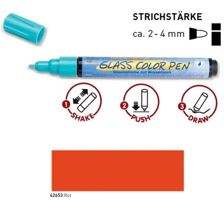 KREUL Glass ColorPen Rot