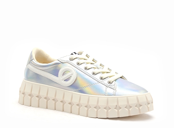 No name basses femme play sneaker argent