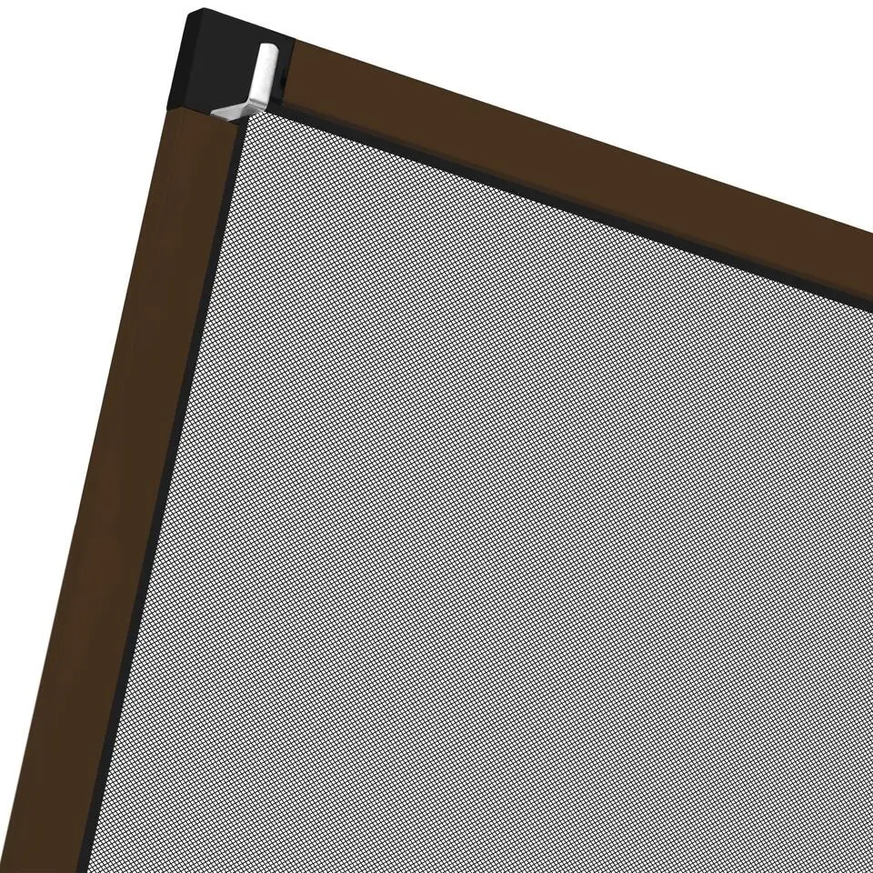 tectake Vliegenhor voor raamkozijnen - 100 x 120 cm - Bruin