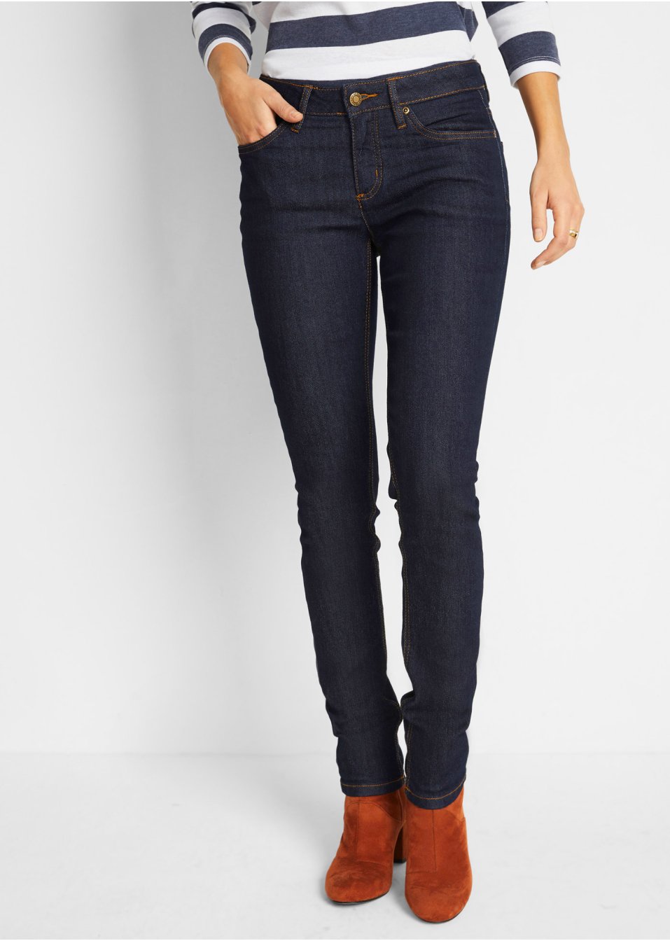 Jean Skinny taille moyenne, extensible