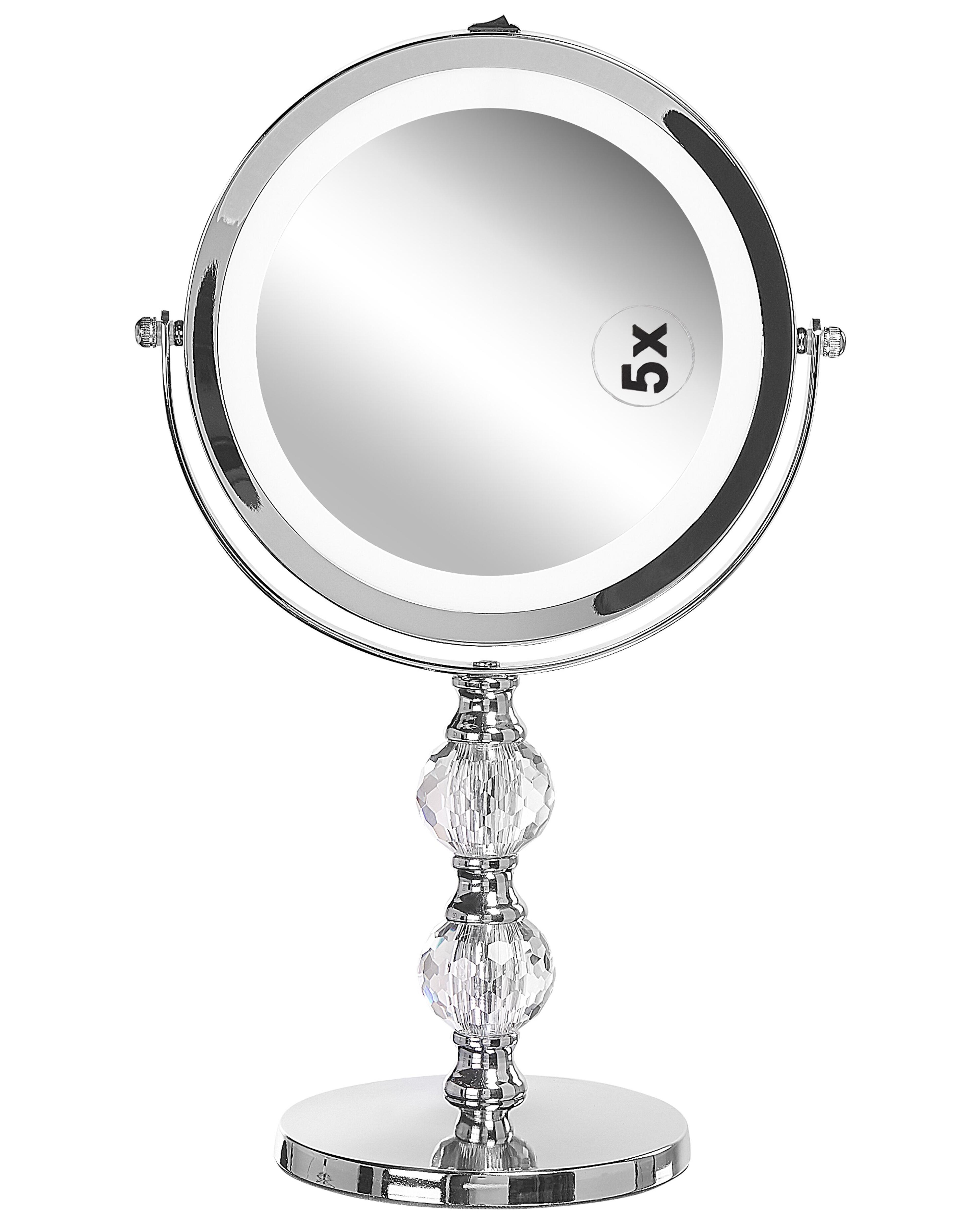 Make-up spiegel LED CLAIRA Zilver