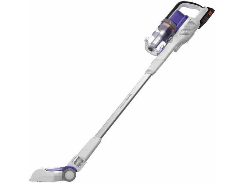 BLACK DECKER Akku-Hand- und Stielsauger Pet 4 in 1 Lila/Wei Akku-Stielsauger mit LED-Arbeitslich