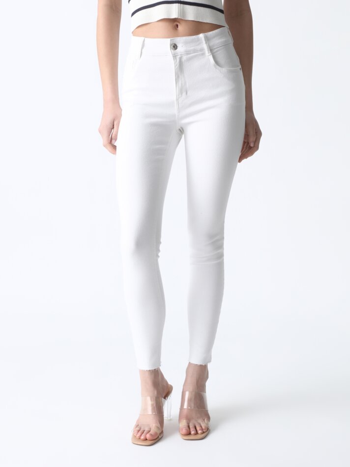Calça jeans push-up - Branca