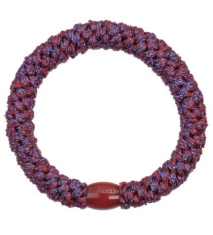 Kknekki Haargummi - Bordeaux/Blau Glitzer