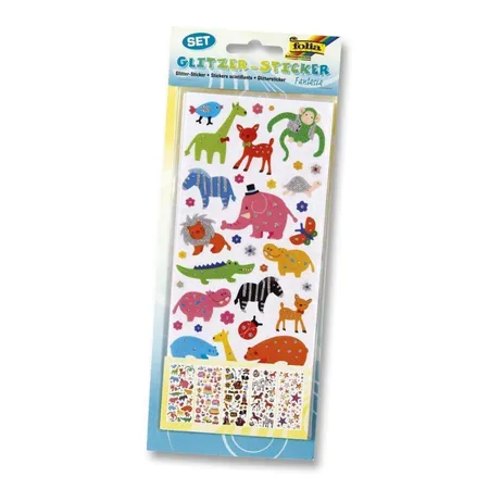 Folia Glitzer-Sticker Fantasia, 5 Blatt