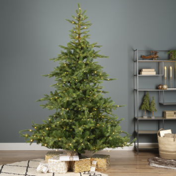 Everlands kunstkerstboom Grandis Fir 180 cm inclusief verlichting