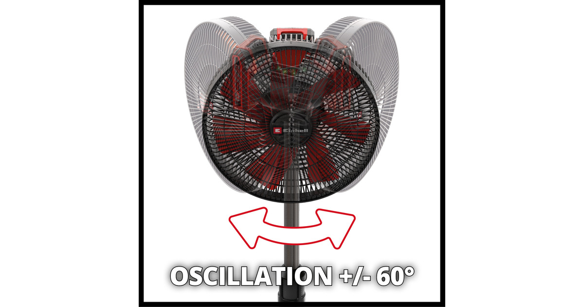 EINHELLGE-CF 18/320 P Li-Solo Accu Ventilator  (Rood/zwart, Accu en oplader niet inbegrepen)