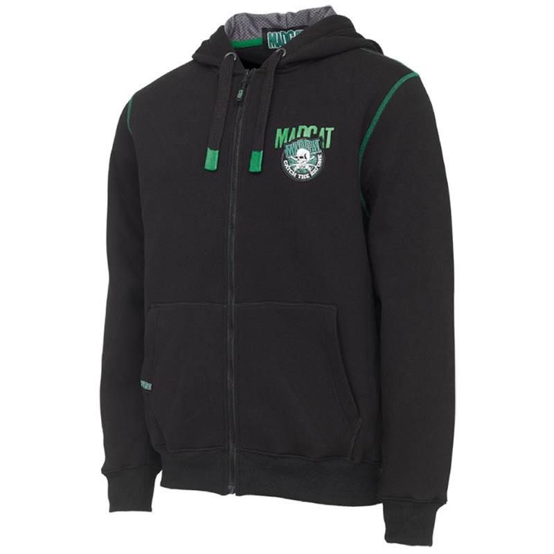Sweat Homme Madcat Badge Logo Zip Hoodie - Noir