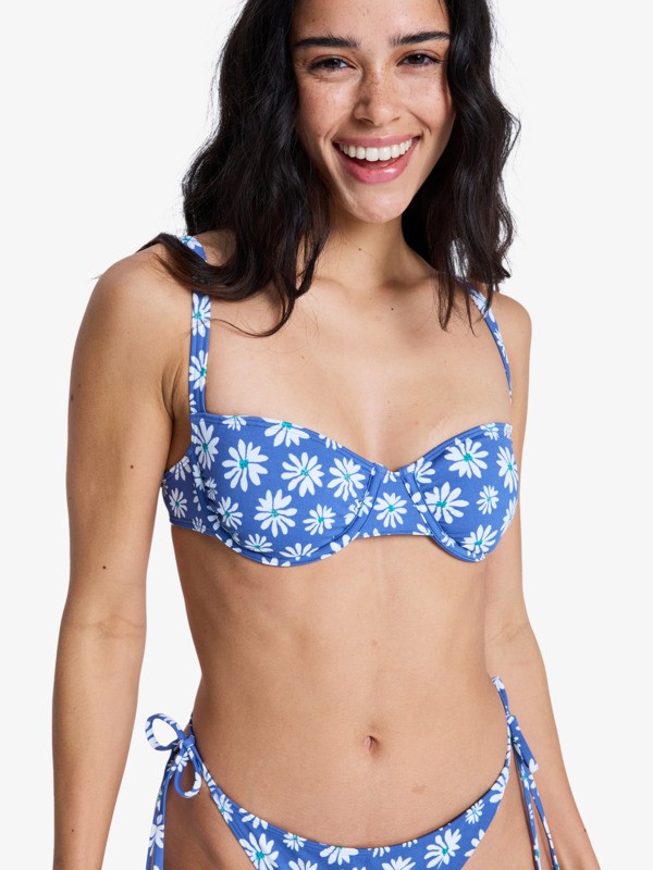 Printed Essentials UW Bra Haut de bikini à armatures Bleu Femme