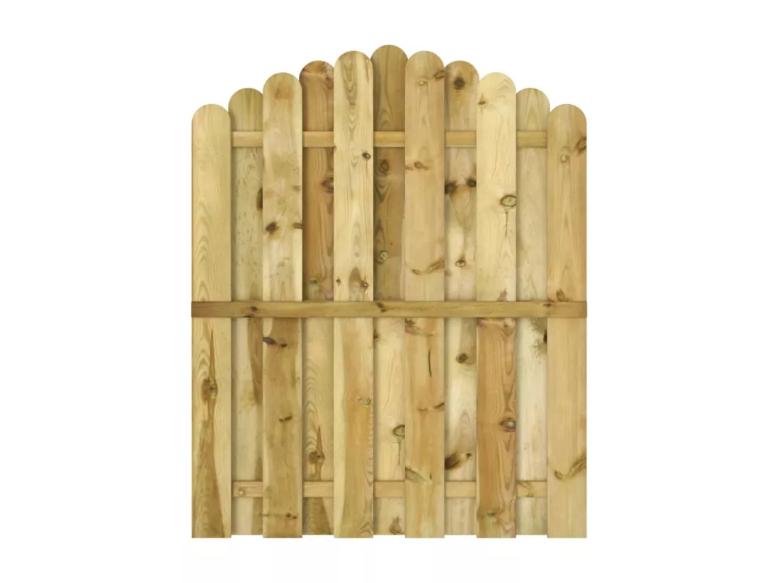 Portail de jardin Bois de pin imprégné 100x125 cm