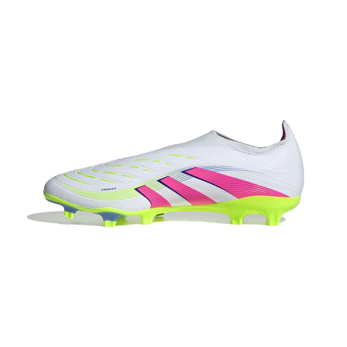 Adidas Predator League Veterloze Gras / Kunstgras Voetbalschoenen (MG) Wit Roze Neongeel