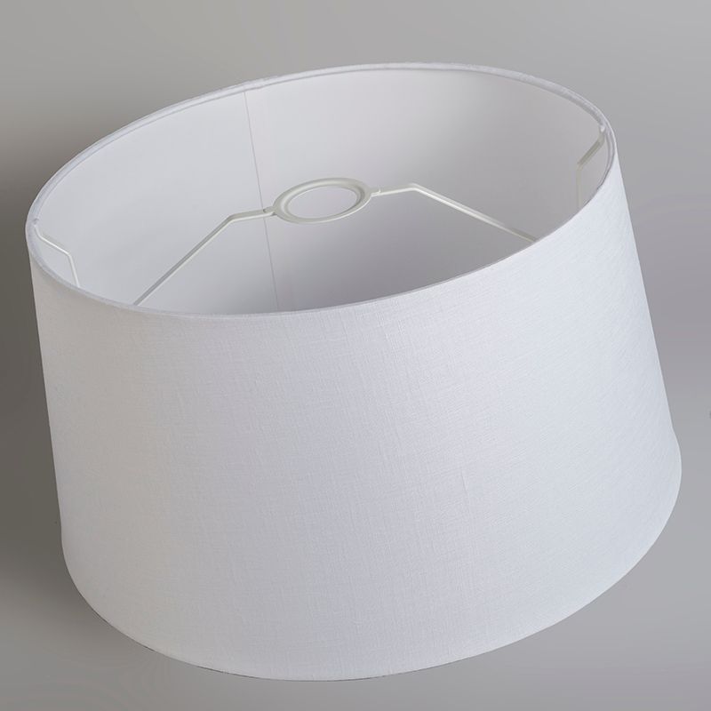 Moderne hanglamp zwart met witte kap 45 cm - Pendel