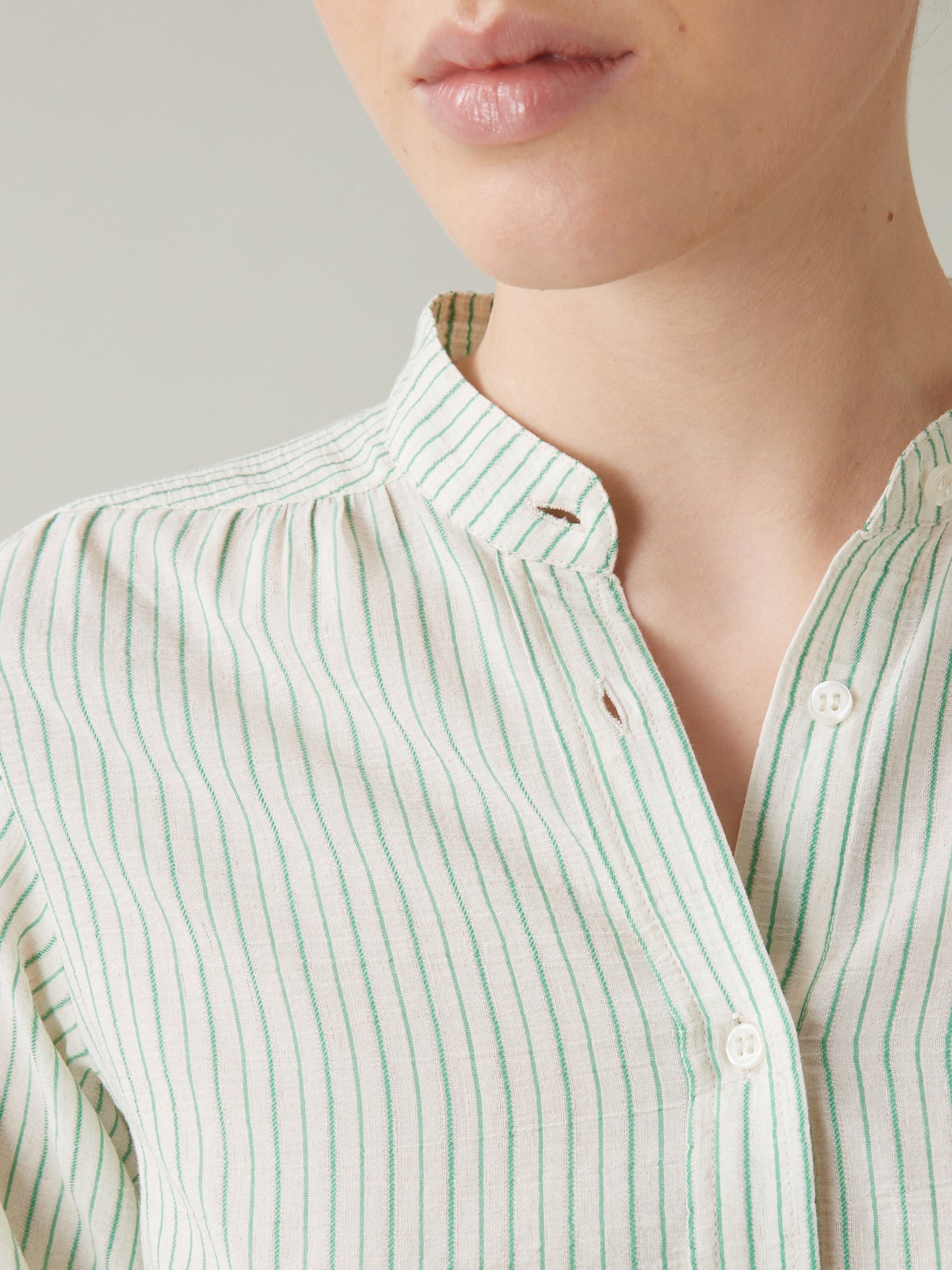 Chemise rayures tissé-teint femme