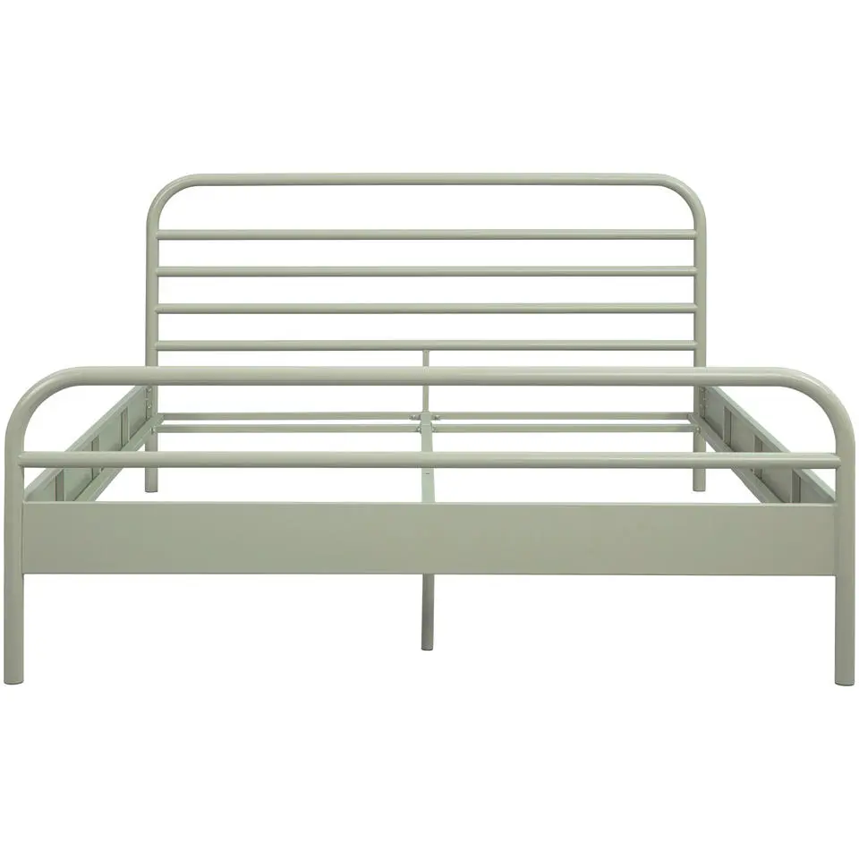 Bed Jada metaal - groen - 140x200 cm