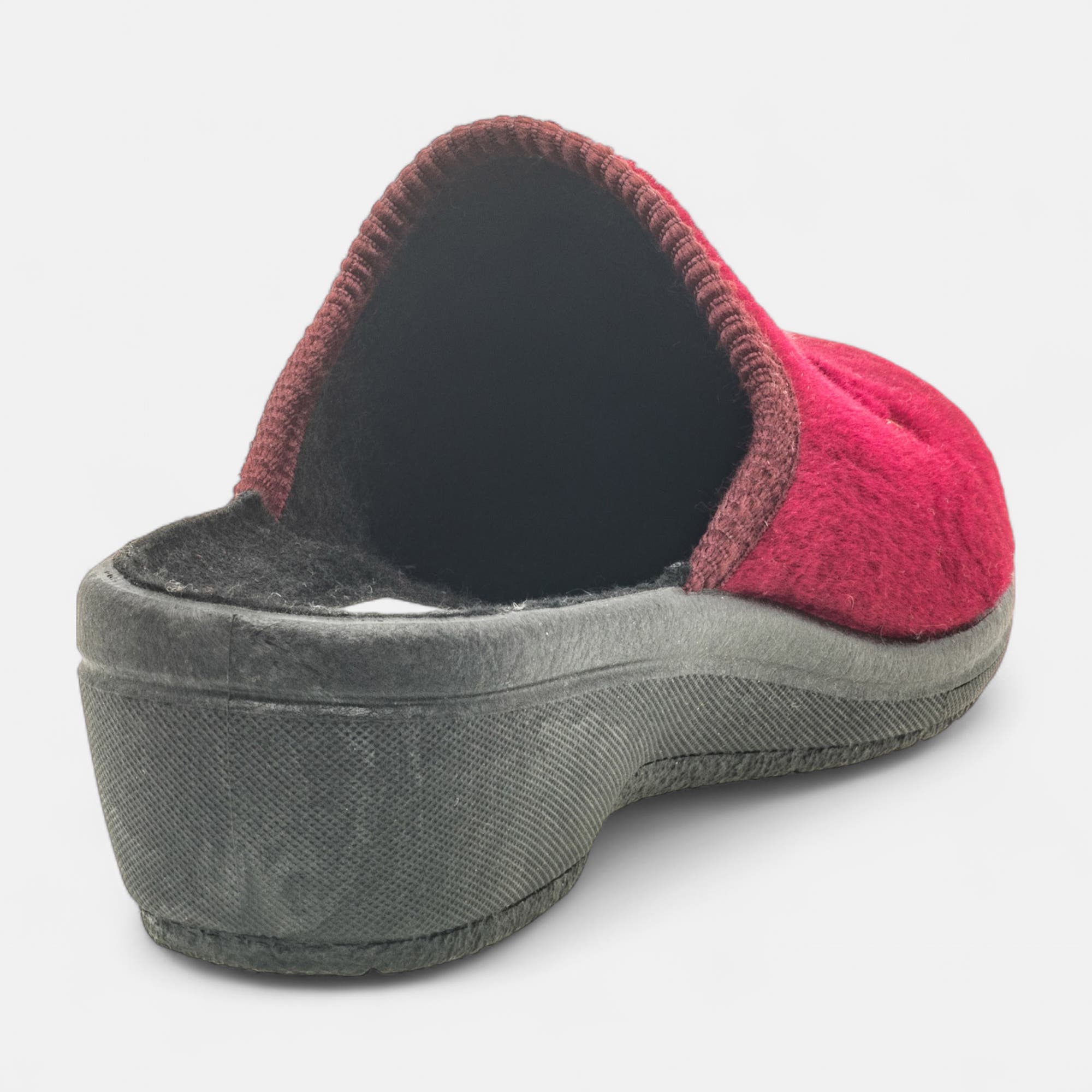 Pantoufles sabots Femme bordeaux