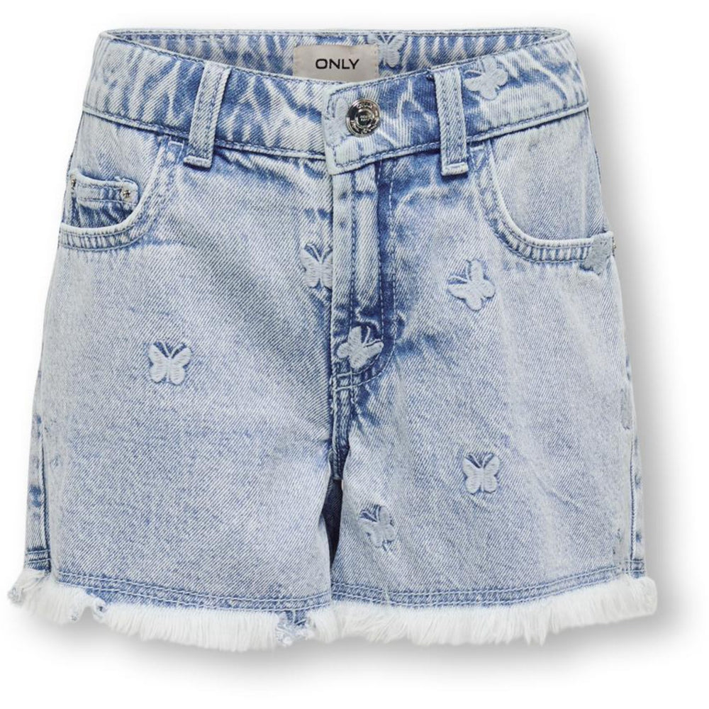 Køb kids ONLY Light Blue Denim Butterfly Robyn Butterfly Shorts Denim