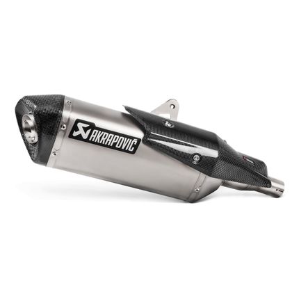 Silencieux Akrapovic Titane embout Carbone - Gris